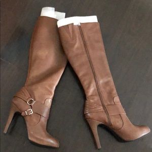 Jessica Simpson Cognac Heeled Boots
